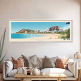 Townsville, Australia Panoramic Travel Poster Canvas Print, Townsville, Australia Painting, Australia Art, Townsville Panoramic Travel Art, Travel Painting