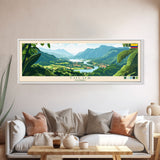 Tulua, Colombia Travel Poster Panoramic Canvas Print, Tulua, Colombia Painting, Colombia Art, Tulua Travel Art, Guest Room Painting