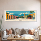 Aguascalientes, Mexico Panoramic Canvas Print, Aguascalientes, Mexico Painting, Mexico Art, Aguascalientes Travel Poster, Travel Art, Guest Room Painting