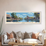 Albury–Wodonga, Australia Panoramic Canvas Print, Albury–Wodonga, Australia Painting, Australia Art, Albury–Wodonga Travel Poster, Travel Art, Housewarming Gift