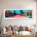 Apodaca, Mexico Panoramic Canvas Print, Apodaca, Mexico Painting, Mexico Art, Apodaca Travel Poster, Travel Art, Vacation Gift