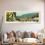 Armenia, Colombia Panoramic Canvas Print, Armenia, Colombia Painting, Colombia Art, Armenia Travel Poster, Travel Art, Vacation Gift