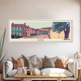 Ayr, Scotland Panoramic Canvas Print, Ayr, Scotland Painting, Scotland Art, Ayr Travel Poster, Travel Art, Guest Room Painting