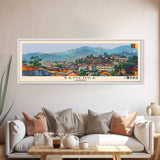 Bamenda, Cameroon Panoramic Canvas Print, Bamenda, Cameroon Painting, Cameroon Art, Bamenda Travel Poster, Travel Art, Vacation Gift