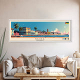 Beira, Mozambique Panoramic Canvas Print, Beira, Mozambique Painting, Mozambique Art, Beira Travel Poster, Travel Art, Guest Room Painting