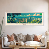 Belo Horizonte, Brazil Panoramic Canvas Print, Belo Horizonte, Brazil Painting, Brazil Art, Belo Horizonte Travel Poster, Travel Art, Guest Room Painting