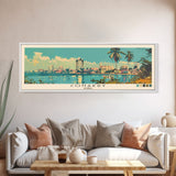 Conakry, Guinea Panoramic Canvas Print, Conakry, Guinea Painting, Guinea Art, Conakry Travel Poster, Travel Art, Vacation Gift