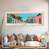 Cuautitlan Izcalli, Mexico Panoramic Canvas Print, Cuautitlan Izcalli, Mexico Painting, Mexico Art, Cuautitlan Izcalli Travel Poster, Travel Art, Guest Room Painting