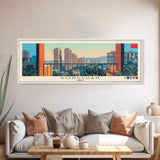 Dongguan, China Panoramic Canvas Print, Dongguan, China Painting, China Art, Dongguan Travel Poster, Travel Art, Guest Room Painting