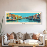 Dublin, Ireland Panoramic Canvas Print, Dublin, Ireland Painting, Ireland Art, Dublin Travel Poster, Travel Art, Guest Room Painting