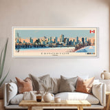 Edmonton, Canada Panoramic Canvas Print, Edmonton, Canada Painting, Canada Art, Edmonton Travel Poster, Travel Art, Living Room Painting