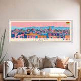 El Alto, Bolivia Panoramic Canvas Print, El Alto, Bolivia Painting, Bolivia Art, El Alto Travel Poster, Travel Art, Housewarming Gift