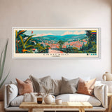 Envigado, Colombia Panoramic Canvas Print, Envigado, Colombia Painting, Colombia Art, Envigado Travel Poster, Travel Art, Guest Room Painting