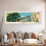 Exeter, England Panoramic Canvas Print, Exeter, England Painting, England Art, Exeter Travel Poster, Travel Art, Vacation Gift