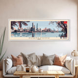 Guangzhou, China Panoramic Canvas Print, Guangzhou, China Painting, China Art, Guangzhou Travel Poster, Travel Art, Guest Room Painting