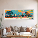 Gweru, Zimbabwe Panoramic Canvas Print, Gweru, Zimbabwe Painting, Zimbabwe Art, Gweru Travel Poster, Travel Art, Guest Room Painting