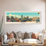 Harare, Zimbabwe Panoramic Canvas Print, Harare, Zimbabwe Painting, Zimbabwe Art, Harare Travel Poster, Travel Art, Guest Room Painting