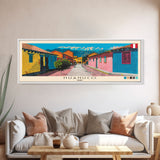 Huanuco, Peru Panoramic Canvas Print, Huanuco, Peru Painting, Peru Art, Huanuco Travel Poster, Travel Art, Guest Room Painting