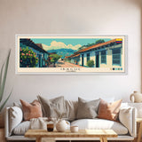 Ibague, Colombia Panoramic Canvas Print, Ibague, Colombia Painting, Colombia Art, Ibague Travel Poster, Travel Art, Living Room Painting