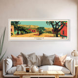 Jimma, Ethiopia Panoramic Canvas Print, Jimma, Ethiopia Painting, Ethiopia Art, Jimma Travel Poster, Travel Art, Living Room Painting