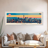 Johannesburg, South Africa Panoramic Canvas Print, Johannesburg, South Africa Painting, South Africa Art, Johannesburg Travel Poster, Travel Art, Guest Room Painting