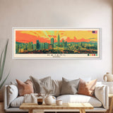 Kajang, Malaysia Panoramic Canvas Print, Kajang, Malaysia Painting, Malaysia Art, Kajang Travel Poster, Travel Art, Guest Room Painting