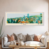 Kigali, Rwanda Panoramic Canvas Print, Kigali, Rwanda Painting, Rwanda Art, Kigali Travel Poster, Travel Art, Housewarming Gift