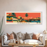 Kikwit, Congo Panoramic Canvas Print, Kikwit, Congo Painting, Congo Art, Kikwit Travel Poster, Travel Art, Guest Room Painting