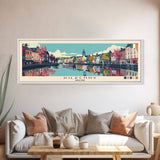 Kilkenny, Ireland Panoramic Canvas Print, Kilkenny, Ireland Painting, Ireland Art, Kilkenny Travel Poster, Travel Art, Vacation Gift