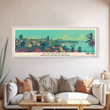 Kinshasa, Congo Panoramic Canvas Print, Kinshasa, Congo Painting, Congo Art, Kinshasa Travel Poster, Travel Art, Guest Room Painting