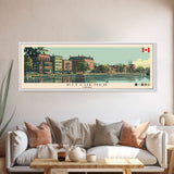 Kitchener, Canada Panoramic Canvas Print, Kitchener, Canada Painting, Canada Art, Kitchener Travel Poster, Travel Art, Housewarming Gift