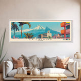 La Libertad, Ecuador Panoramic Canvas Print, La Libertad, Ecuador Painting, Ecuador Art, La Libertad Travel Poster, Travel Art, Living Room Painting