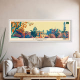 Lahore, Pakistan Panoramic Canvas Print, Lahore, Pakistan Painting, Pakistan Art, Lahore Travel Poster, Travel Art, Vacation Gift