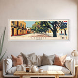 Lambare, Paraguay Panoramic Canvas Print, Lambare, Paraguay Painting, Paraguay Art, Lambare Travel Poster, Travel Art, Housewarming Gift