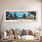 Lichfield, England Panoramic Canvas Print, Lichfield, England Painting, England Art, Lichfield Travel Poster, Travel Art, Housewarming Gift