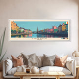 Limerick, Ireland Panoramic Canvas Print, Limerick, Ireland Painting, Ireland Art, Limerick Travel Poster, Travel Art, Vacation Gift