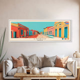 Limpio, Paraguay Panoramic Canvas Print, Limpio, Paraguay Painting, Paraguay Art, Limpio Travel Poster, Travel Art, Living Room Painting