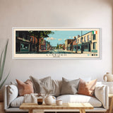 Lisburn, Ireland Panoramic Canvas Print, Lisburn, Ireland Painting, Ireland Art, Lisburn Travel Poster, Travel Art, Guest Room Painting