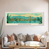 Lubumbashi, Congo Panoramic Canvas Print, Lubumbashi, Congo Painting, Congo Art, Lubumbashi Travel Poster, Travel Art, Housewarming Gift