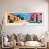 Luque, Paraguay Panoramic Canvas Print, Luque, Paraguay Painting, Paraguay Art, Luque Travel Poster, Travel Art, Guest Room Painting