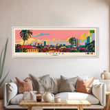 Lusaka, Zambia Panoramic Canvas Print, Lusaka, Zambia Painting, Zambia Art, Lusaka Travel Poster, Travel Art, Guest Room Painting