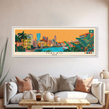 Macao, Macao Panoramic Canvas Print, Macao, Macao Painting, Macao Art, Macao Travel Poster, Travel Art, Living Room Painting