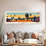 Mexicali, Mexico Panoramic Canvas Print, Mexicali, Mexico Painting, Mexico Art, Mexicali Travel Poster, Travel Art, Guest Room Painting