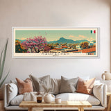 Naucalpan, Mexico Panoramic Canvas Print, Naucalpan, Mexico Painting, Mexico Art, Naucalpan Travel Poster, Travel Art, Vacation Gift