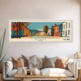 Newry, Ireland Panoramic Canvas Print, Newry, Ireland Painting, Ireland Art, Newry Travel Poster, Travel Art, Guest Room Painting