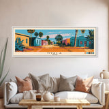 Nyala,  Sudan Panoramic Canvas Print, Nyala,  Sudan Painting,  Sudan Art, Nyala Travel Poster, Travel Art, Guest Room Painting