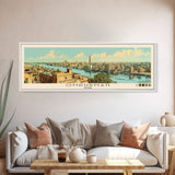 Omdurman,  Sudan Panoramic Canvas Print, Omdurman,  Sudan Painting,  Sudan Art, Omdurman Travel Poster, Travel Art, Housewarming Gift