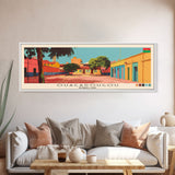 Ouagadougou, Burkina Faso Panoramic Canvas Print, Ouagadougou, Burkina Faso Painting, Burkina Faso Art, Ouagadougou Travel Poster, Travel Art, Guest Room Painting