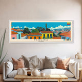 Pereira, Colombia Panoramic Canvas Print, Pereira, Colombia Painting, Colombia Art, Pereira Travel Poster, Travel Art, Guest Room Painting