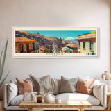 Potosi, Bolivia Panoramic Canvas Print, Potosi, Bolivia Painting, Bolivia Art, Potosi Travel Poster, Travel Art, Housewarming Gift